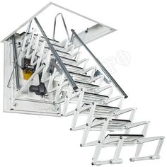 Чердачная лестница Aci Alluminio Fantozziscale Motorizzata Premium Чердачная лестница Aci Alluminio Fantozziscale Motorizzata Premium