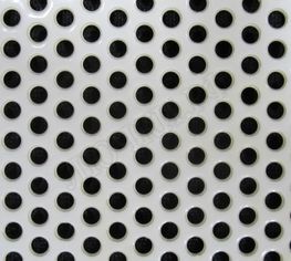 Решетка металлическая с перфорацией Кружок накладная Решетка металлическая с перфорацией Кружок накладная