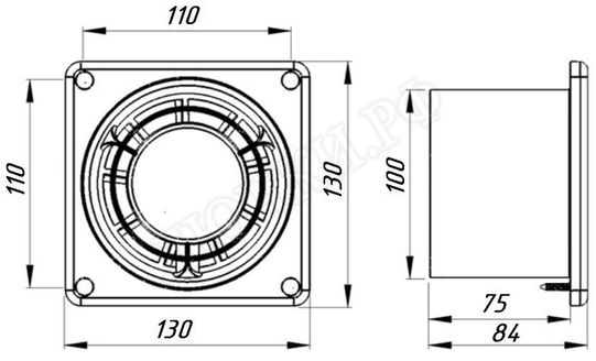 Вентилятор Awenta Disk Series, WWD100 Вентилятор Awenta Disk Series, WWD100