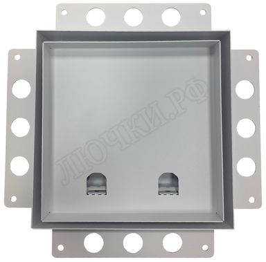 Металлическая решетка встраиваемая под плитку белая 200*200 Металлическая решетка встраиваемая под плитку белая 200*200